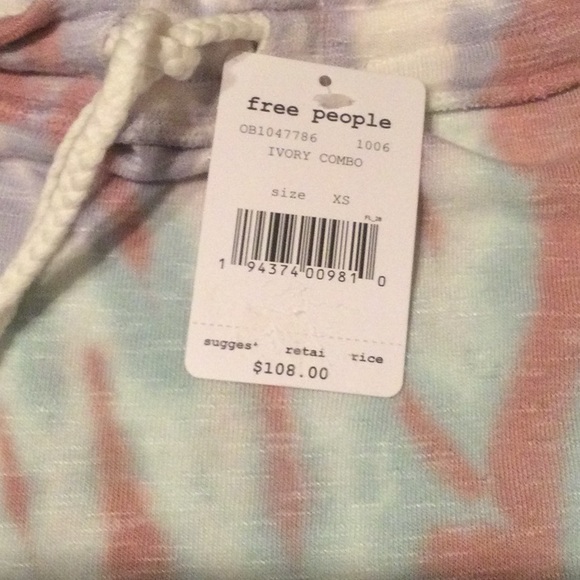 Free People Best Catch Tie Dye-NWT-XS - Picture 6 of 8